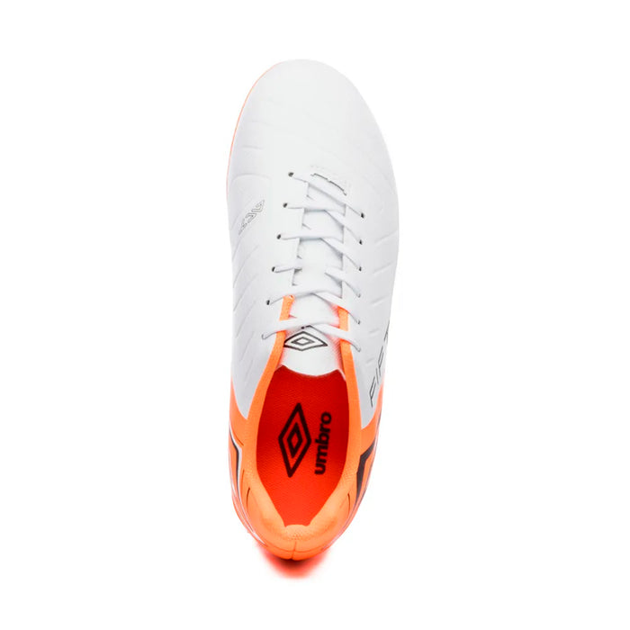 U01FB00322-261 Umbro Calzados Campo Masculino Futbol Fifty VI League White/Orange/Black