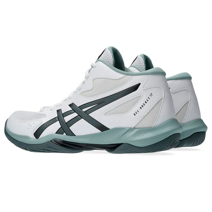 1071A132.100 Asics Calzados Deportivos Masculino Voley Gel-Rocket Mt 12 White/Steel Grey