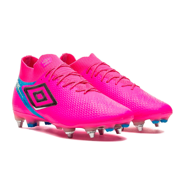 U03FB00267-083 Umbro Calzados Campo Unisex Futbol Top Speed Pro Sg Rosa/Gris/Azul