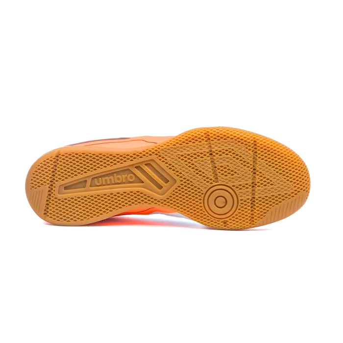 U01FB00334-261 Umbro Calzados Indoor Masculino Futbol Fifty VI League White/Orange/Black