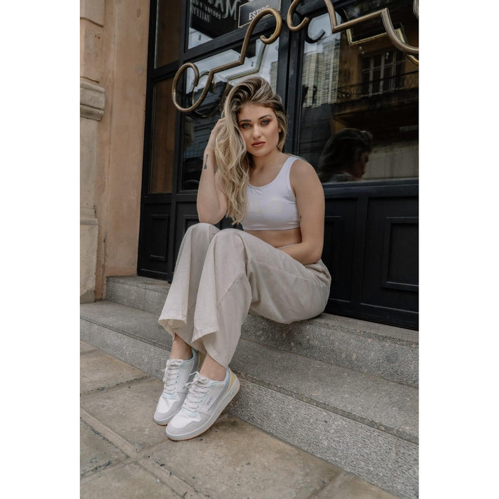 Fila Lifestyle Femenino Arcade Low Gray/Blue Glass/Pale Banana