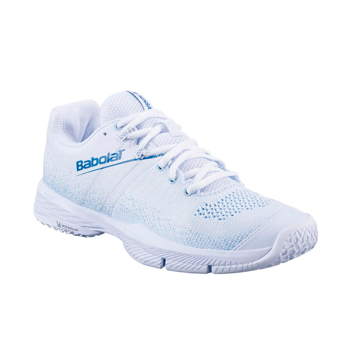 3A1S25C757-1104 BABOLAT CALZADOS DEPORTIVOS FEMENINO PADEL SENSA WHITE/COOL BLUE