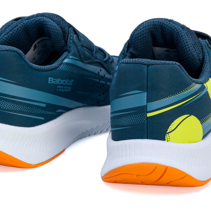 3K2S25A518-4132 BABOLAT CALZADOS DEPORTIVOS NIÑOS TENIS PULSION KID ALL COURT BOY BLUE/YELLOW