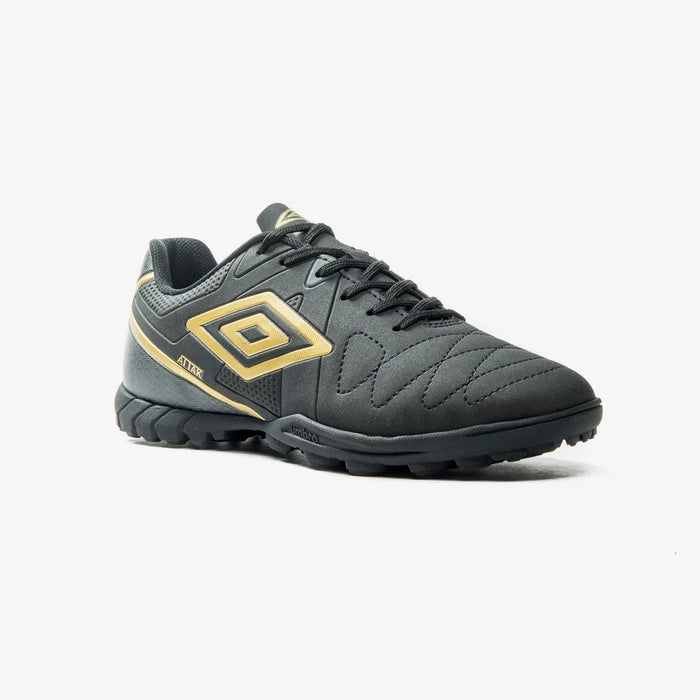 U01FB072-198 Umbro Calzados Futbol Society Masculino Attak Eternal Negro/Dorado/Grafito
