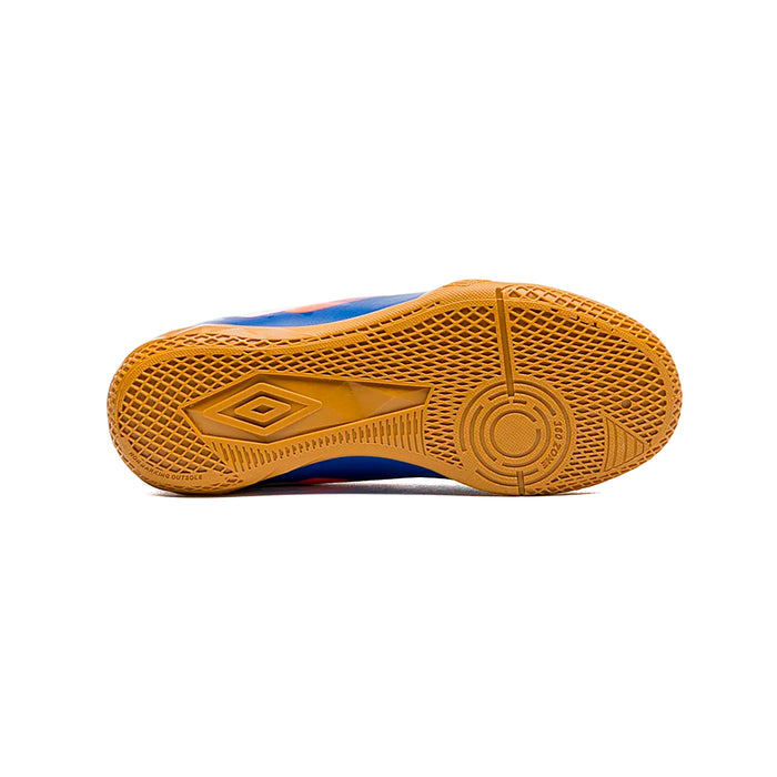 U07FB00285-302 Umbro Calzados Indoor Niños Futbol Action Jr Royal/Coral/Blanco