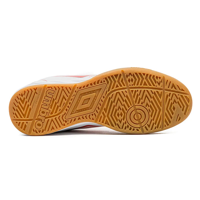 U01FB00292-241 Umbro Calzados Indoor Masculino Futbol Class+ White/Flame Scarlet/Black