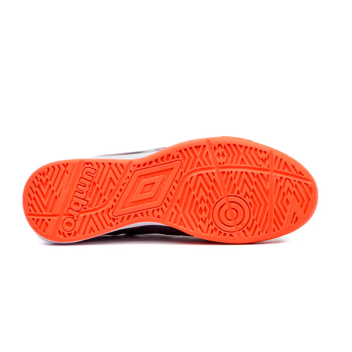 U01FB00324-102 Umbro Calzados Indoor Masculino Futbol Fifty VI Black/Fiery Coral/White