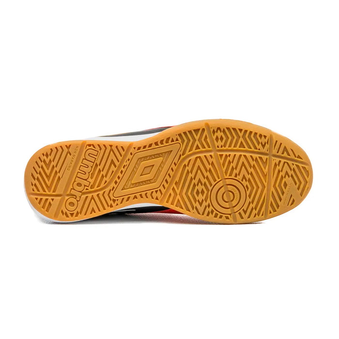 U01FB00324-410 Umbro Calzados Indoor Masculino Futbol Fifty VI Flame Scarlet/Black/White