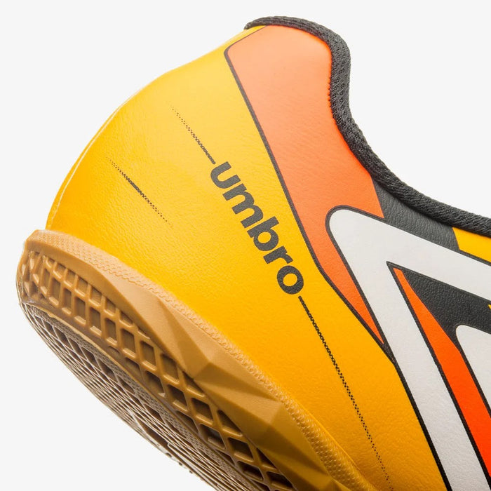 U01FB00144-626 Umbro Calzados Futbol Indoor Masculino Prisma Amarillo/Blanco/Naranja Fluor