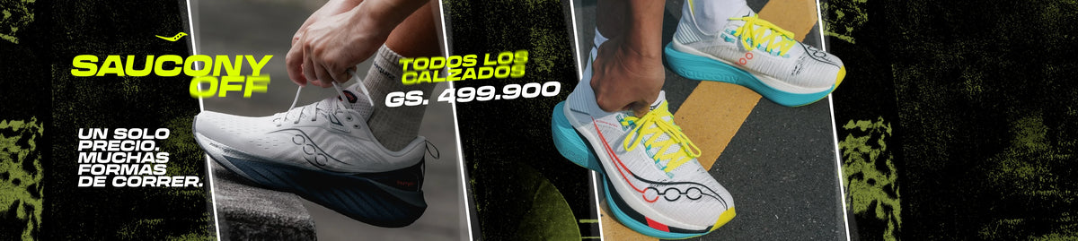 Saucony OFF: todos los calzados a Gs. 499.900