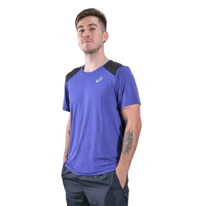 Asics T-Shirt Masculino Running_Base_Mesh_SS_Tee Blue