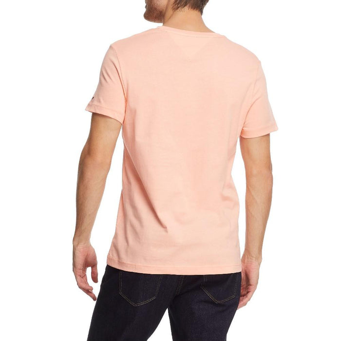 Tommy Hilfiger T-Shirt Masculino Linear_Flag_Tee Sunset_Peach