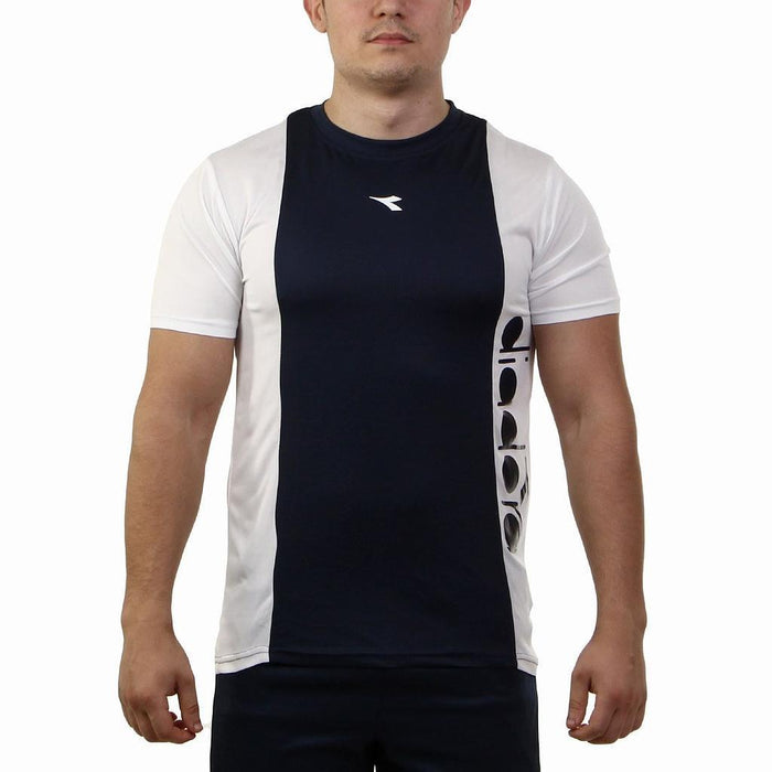 Diadora Masculino Dry_Fit_T-shirt_With Royal/White