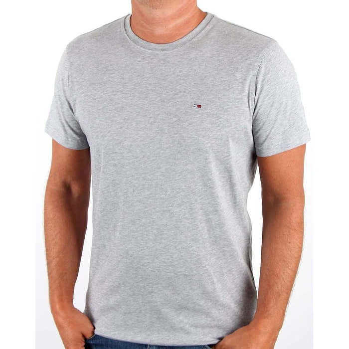 Tommy_Hilfiger Masculino T-Shirts_S/S_Core WCC_Essential_Cotton_Tee Light Grey Heather