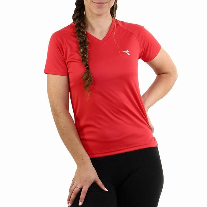 Diadora Femenino Dry_Fit_T-Shirt Red