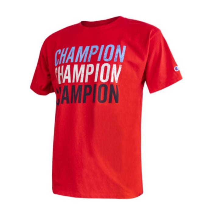 GT23H586928-040 Champion T-Shirt Masculino Classic_Graphic_Tee Scarlet